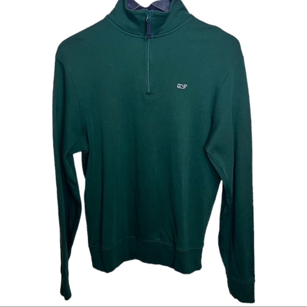 BNWOT Army Green Vineyard Vines Half Zip Jacket